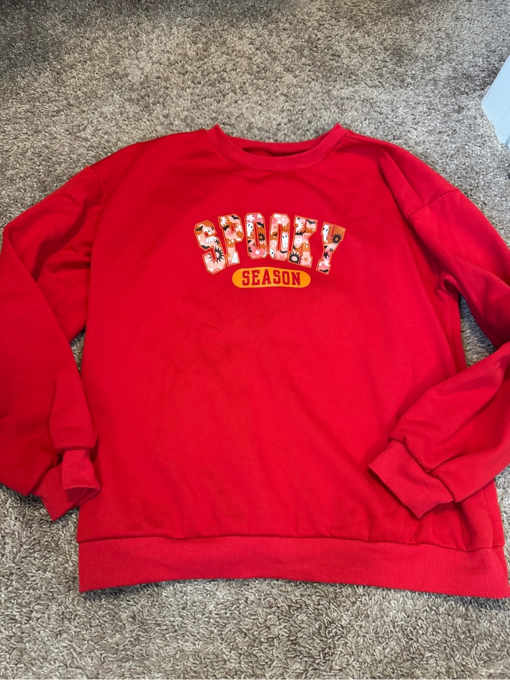 Red "Spooky Season" Crewneck Sweatshirt